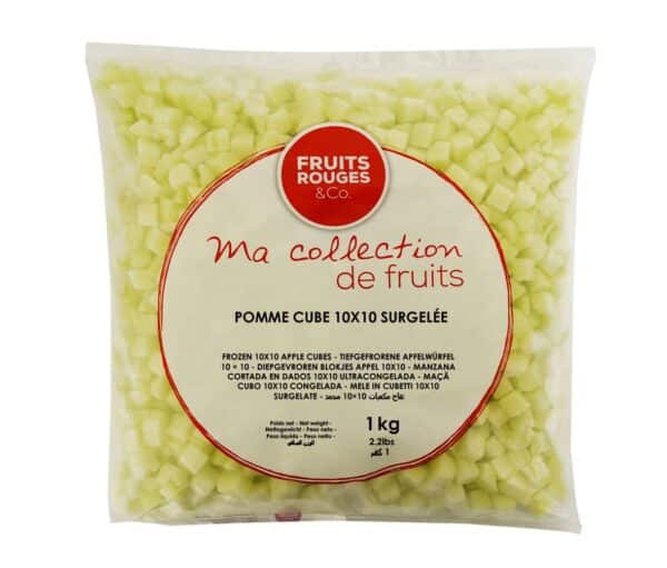 Frozen Apple Diced IQF 10 X 10mm X 10kg